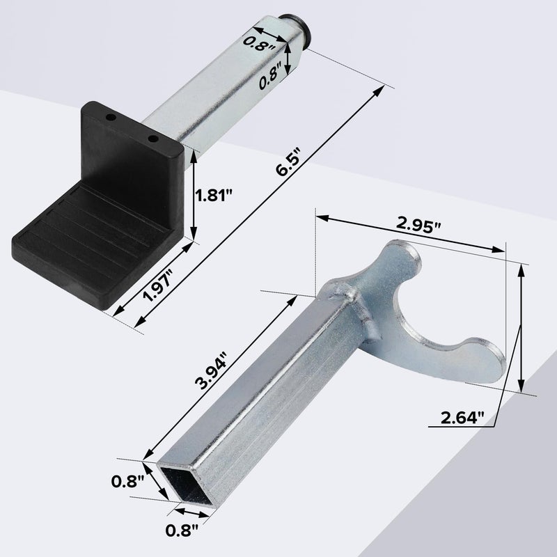 Donext Spool Lift Stand Attachments for Rear Sportbike Motorcycle Stands (Attachment ONLY), U and L-Shaped Adapter 2 Pairs - Image 2